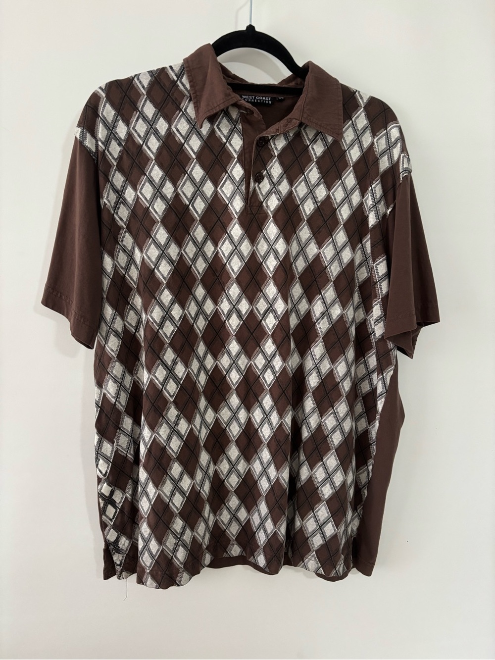 Brown Argyle Polo